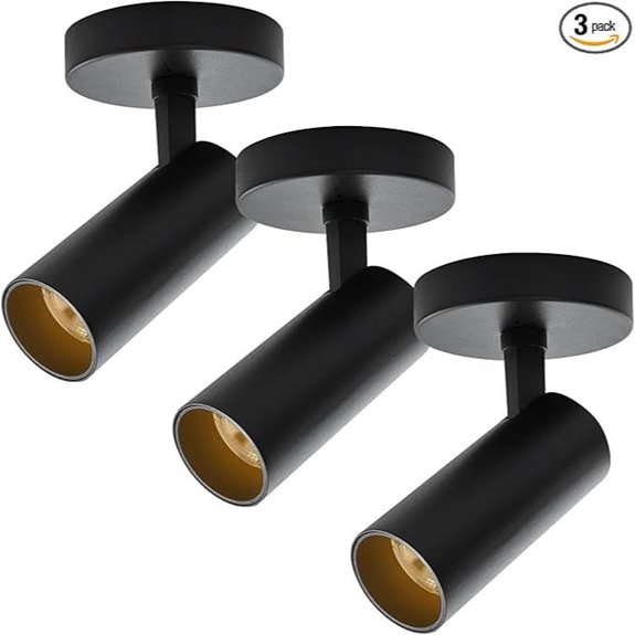 LED Ceiling Spotlights 3-Pack Dimmable Adjustable 12W