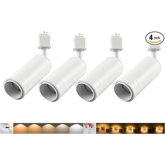 5CCT Dimmable LED Track Heads 4 Pack
