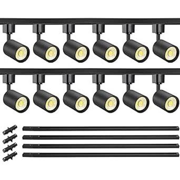 VANoopee 12-Light LED Track Lighting Kit Dimmable