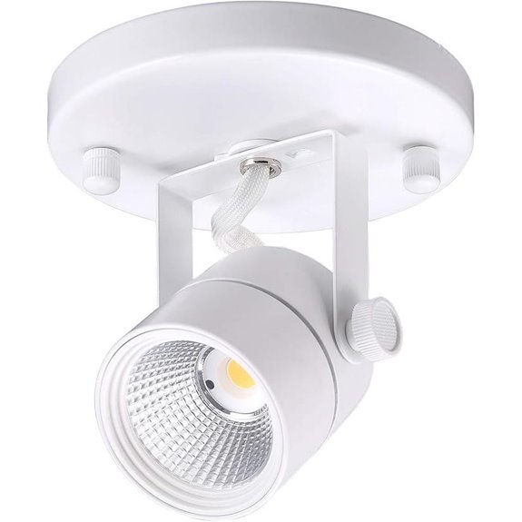 CLOUDY BAY Dimmable White Flush Mount Ceiling Light