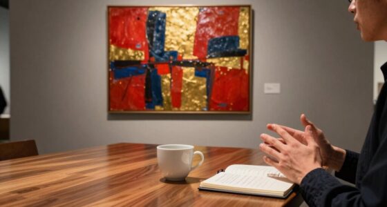 discussing art prices comfortably