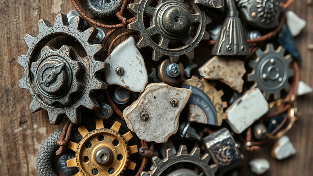 diverse materials techniques textures