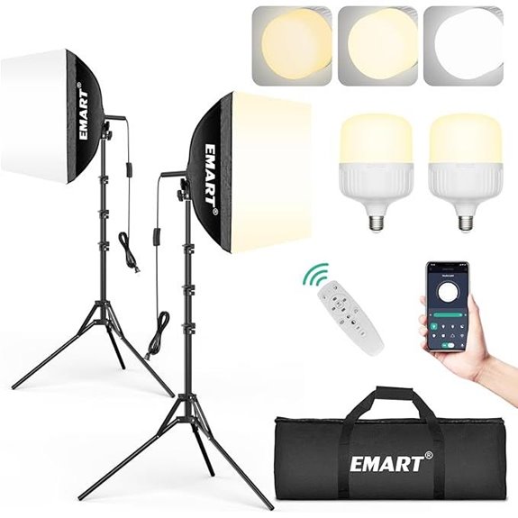 EMART 16x16 Softbox Lighting Kit (2 Pack)