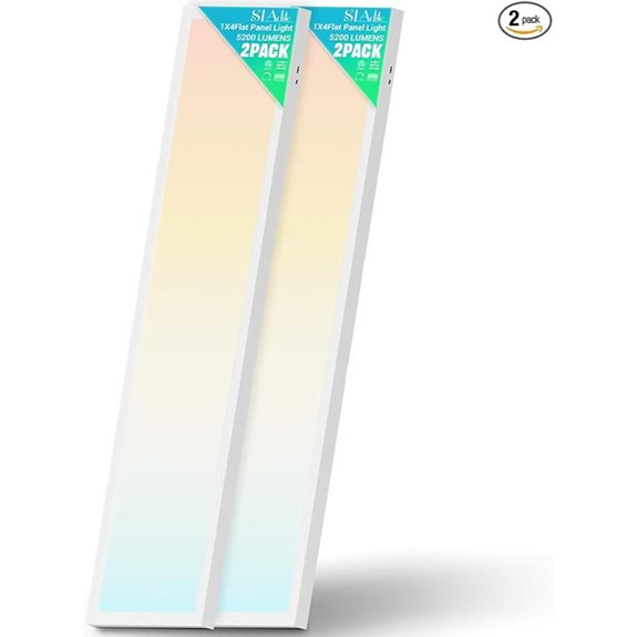 2-Pack LED Flat Panel Ceiling Lights (Multiple CCT Options)