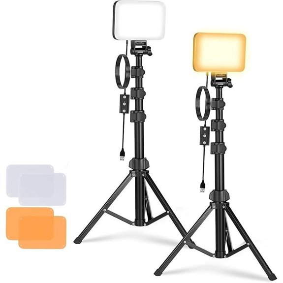 NEEWER 2 Pack Dimmable Bi-Color LED Video Lights