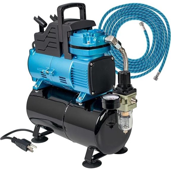 Master Airbrush 1/5 HP Dual Fan Air Compressor Kit