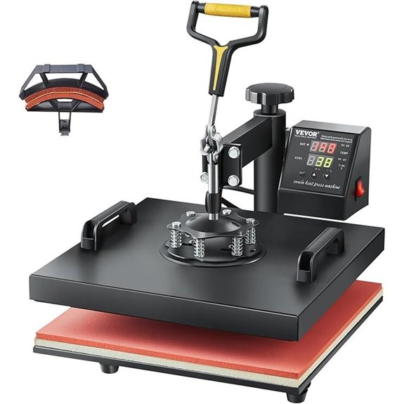 VEVOR 2-in-1 Heat Press for T-Shirts and Hats