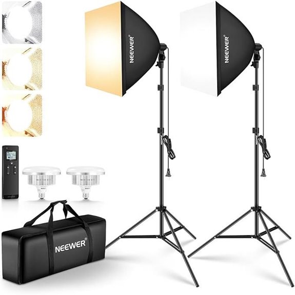 Neewer 2-Pack 24x24 Softbox Lighting Kit