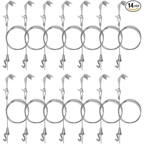 Sturdy Picture Rail Hanging System (14 Pack)