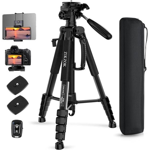 Heavy Duty 75 Aluminum Camera Tripod with Bag