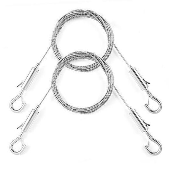 Heavy Duty Stainless Steel Hanging Wire Kit (2 Pack)