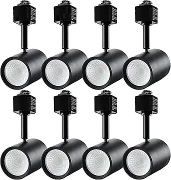 LEONLITE 8-Pack Small Space LED Track Lighting Heads