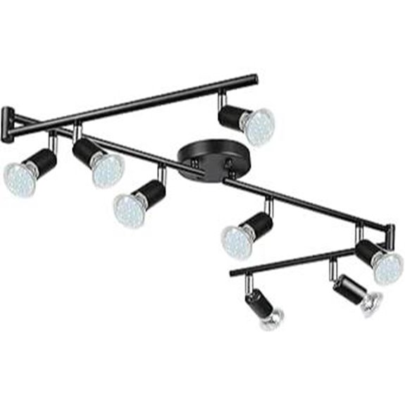 Unicozin 8-Light LED Track Lighting Kit with Bulbs