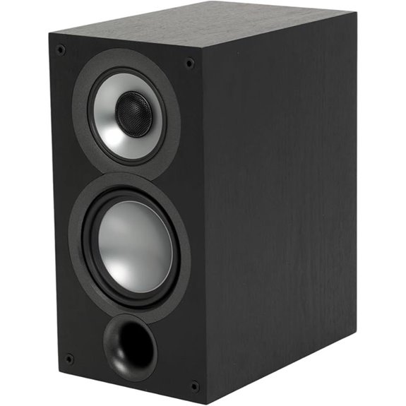 ELAC Uni-Fi 2.0 UB52 Bookshelf Speakers (Pair) Black (UB52-BK)
