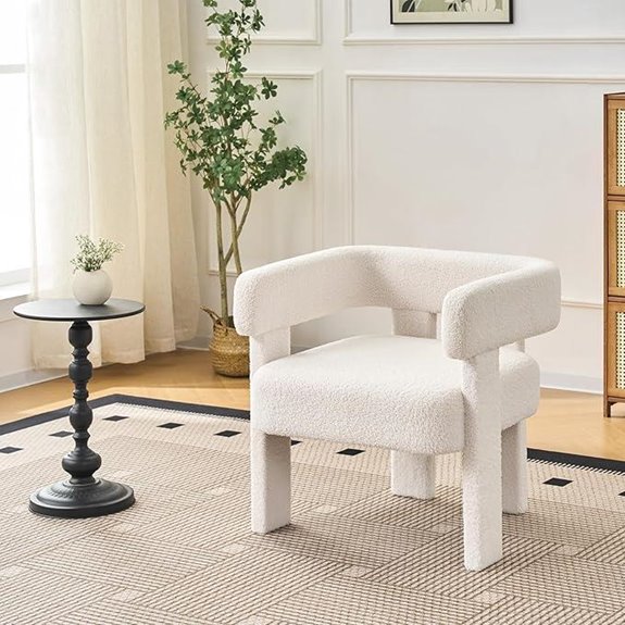 Mid Century Modern Upholstered Accent Chair