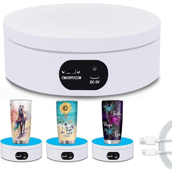 YVV Turntable for Epoxy Glitter Tumblers