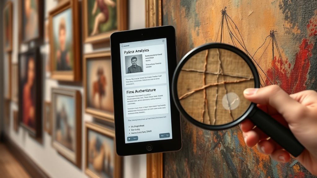 examine signatures and provenance