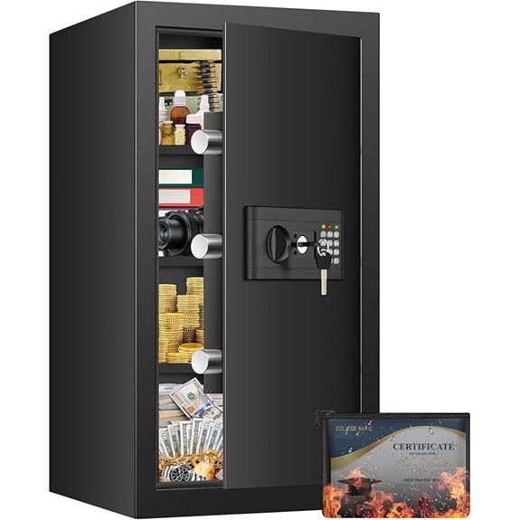 7.0 Cu Ft Fireproof Waterproof Safe with Alarm