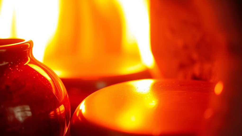 firing temperature and chemical changes