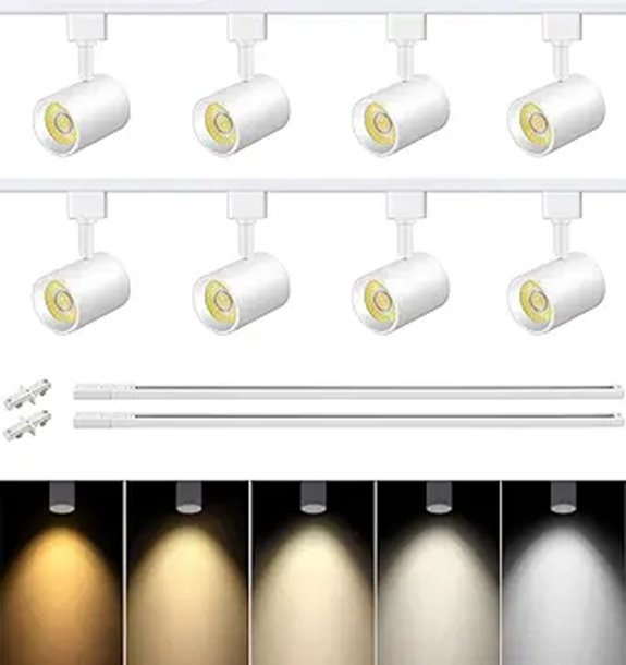VANoopee 5-Color 8-Light LED Track Lighting Kit