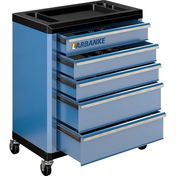 LARBANKE 5-Drawer Rolling Tool Chest with Lock