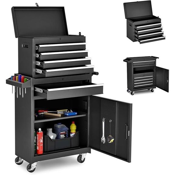 5-Drawer Rolling Tool Chest and Storage Cart