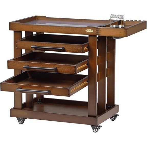 five tier wooden cart