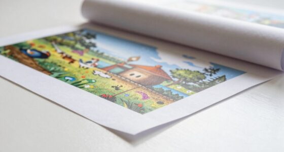 flatten rolled print carefully