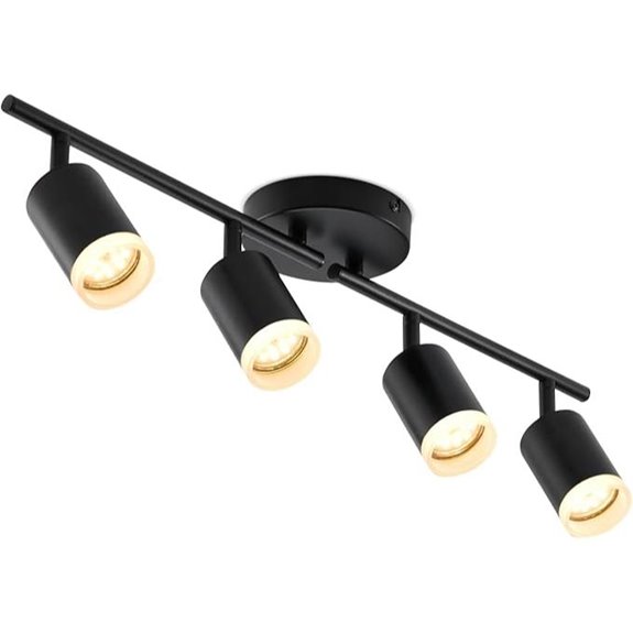 Bojim 4-Light Flexible LED Track Lighting Fixture