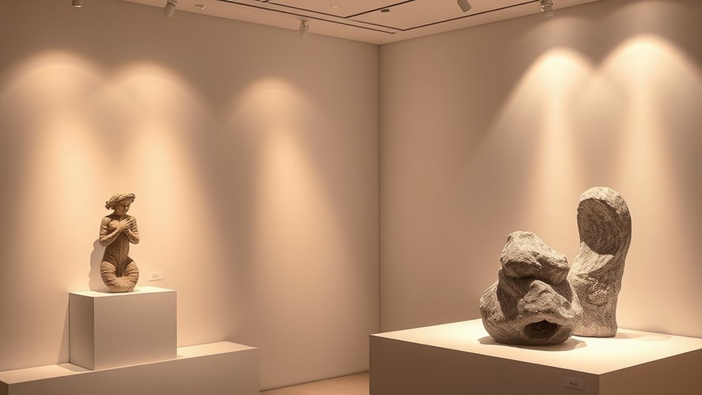 flexible lighting enhances art