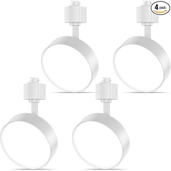 Diffuse LED Track Lighting Heads (4 Pack)