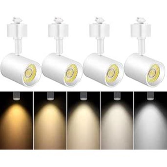 VANoopee 4-Pack Dimmable LED Track Light Heads