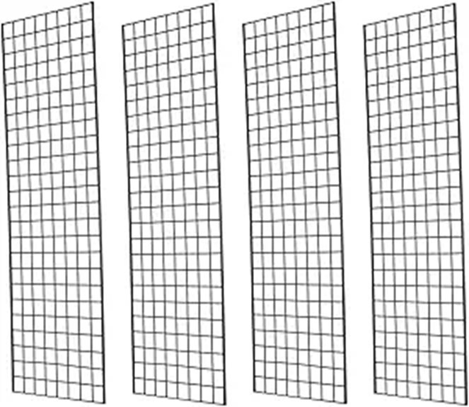 Heavy Duty Grid Wall Panels (Pack of 4)