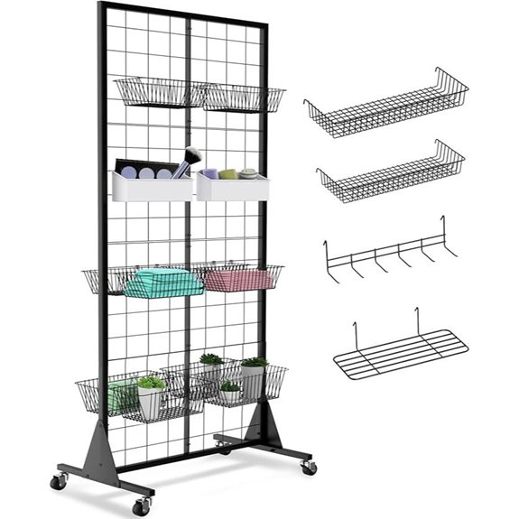 Grid Wall Panels with Mesh Accessories (4-Pack)