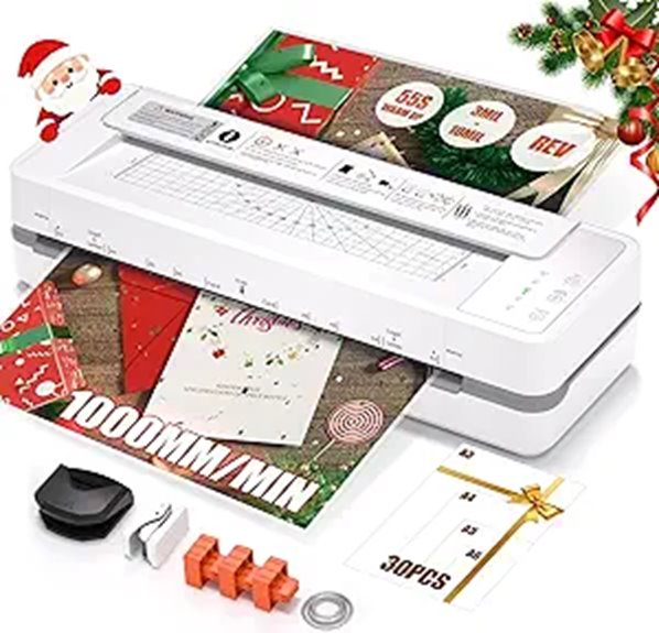 4-Roller Commercial Laminator with 30 Sheets