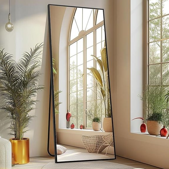 Sweetcrispy Full-Length Body Mirror with Stand