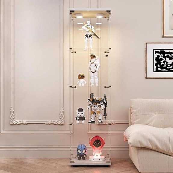 LFT HUIMEI2Y Glass Display Cabinet with LED Lights