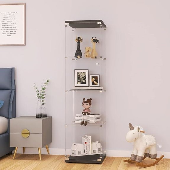 LFT HUIMEI2Y 4-Shelf Glass Display Cabinet