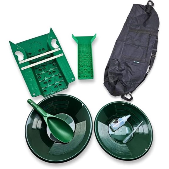 Dream Mat 9-Piece Gold Prospecting Kit with Dual Sluice