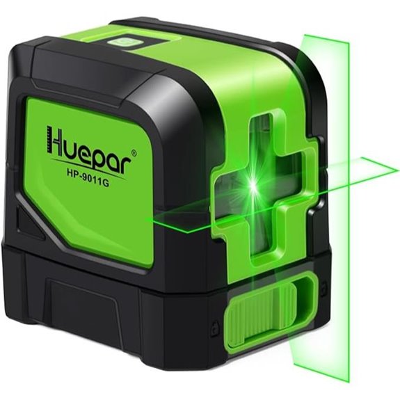 Huepar 100Ft Green Cross Line Laser with Magnetic Base