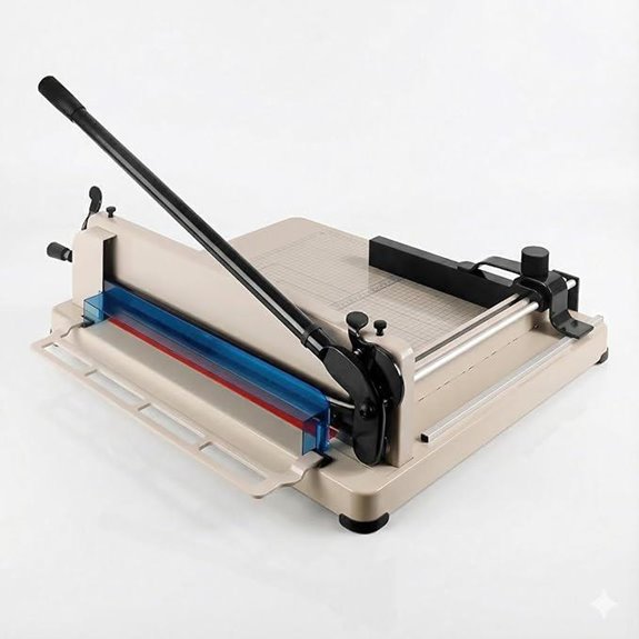 Heavy Duty 17in Guillotine Paper Cutter with Steel Blade
