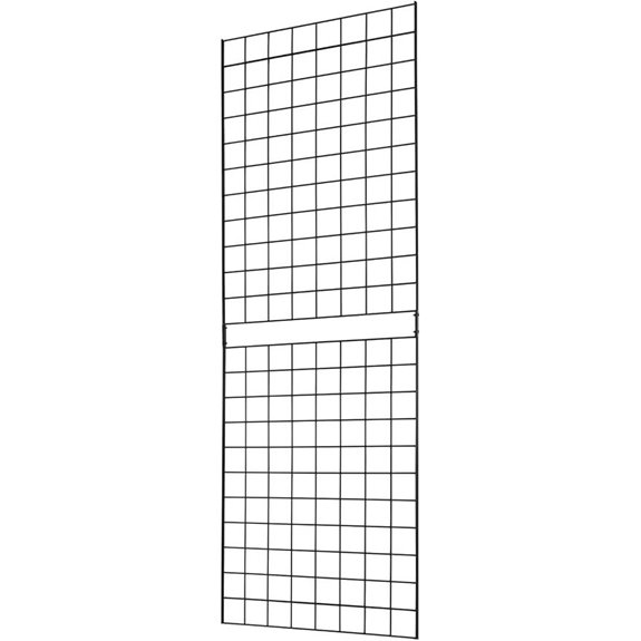 Heavy Duty 2'x6' Black Metal Gridwall Panel