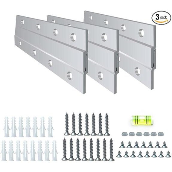 Heavy Duty 6-Inch French Cleat Mirror Hanger Kit