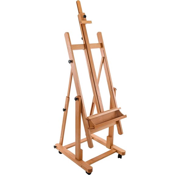 U.S. Art Supply Heavy Duty Adjustable Wood Easel