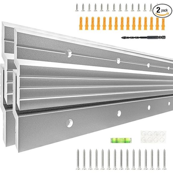 Heavy Duty Aluminum French Cleat Hangers (2 Pairs)