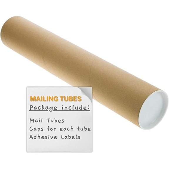 SAVUK Heavy-Duty Blue Mailing Tubes (1 Pack)