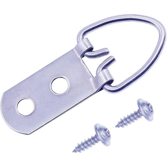 Heavy Duty D-Ring Picture Hangers with Screws (30 pcs)