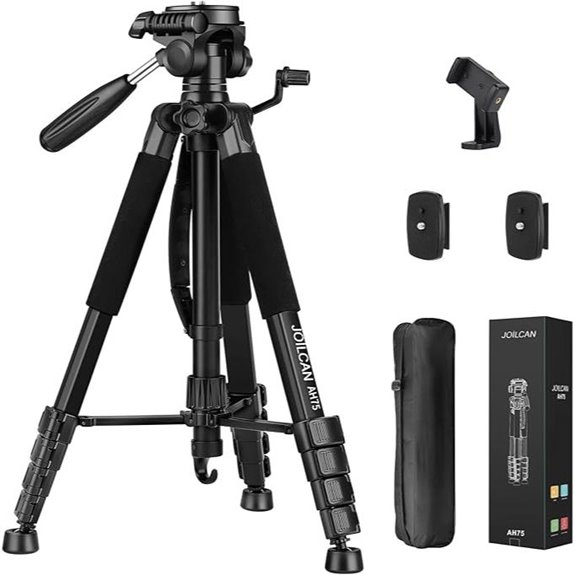 JOILCAN 74 Heavy Duty Camera Tripod for DSLR