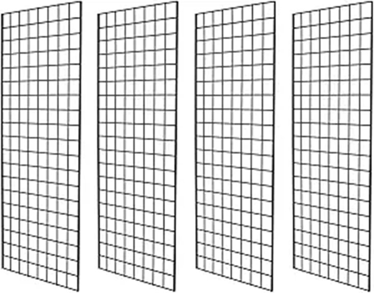 Heavy Duty Grid Wall Panels (Pack of 4)