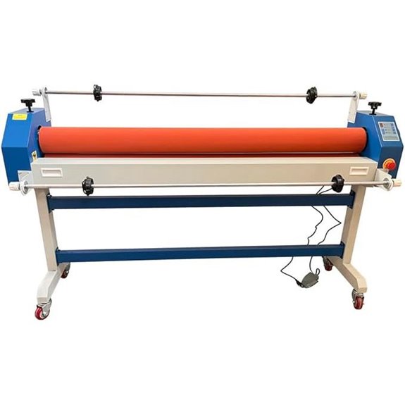 Industrial Cold Laminator with Roll Hold and Casters